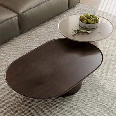 New Nordic Coffee Table Minimalist Furniture Quiet Style Living Room Minimalist And Personalized Oval Coffee Table