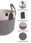 VanMooi Cotton Rope Basket, Handmade Decorative Storage - crib360