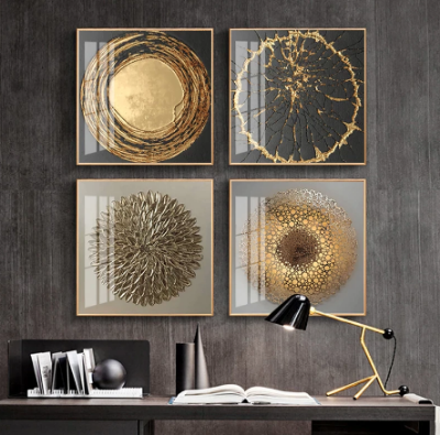 Golden Luxury Wall Art - crib360