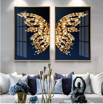 Golden Butterfly Wall Art