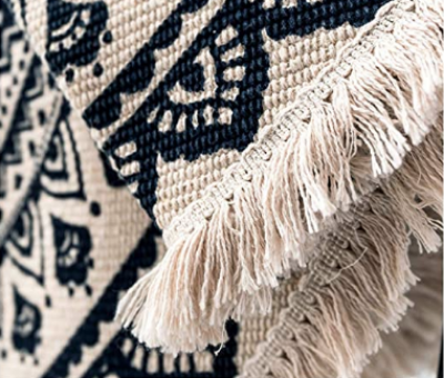 Moroccan Bohemian Rug, Hand Woven - crib360