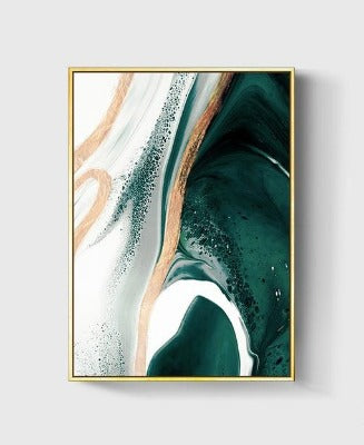 Modernistic Foil Lines Abstract Wall Art - crib360
