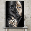 Stunning Black and Gold Oil Painting - crib360