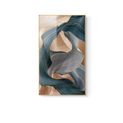 Flowing Biomorphic Ribbon Abstract Wall Art - crib360