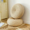 Tatami Natural Straw Round Cushion - crib360