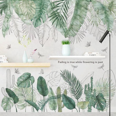 Green Leaves Wall Stickers - crib360
