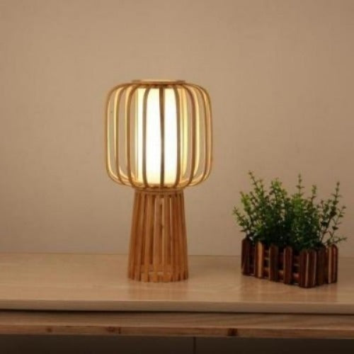 Bamboo Table Lamp, Handmade - crib360