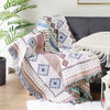 Geometry Throw Blanket Sofa Towel Blanket For Couch Sofa Decorative Slipcover Throws Rectangular Stitching Travel Plane Blanket - crib360