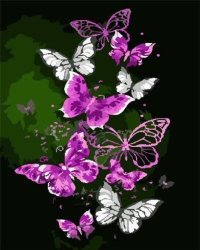 Gatyztory Paint By Numbers DIY Kit, Butterflies - crib360