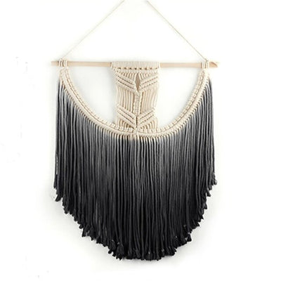 Hand-woven Cotton Thread  Dyeing Tassel Tapestry  Home Decoration Wall Hanging Tapestry Boho Home Decor - crib360